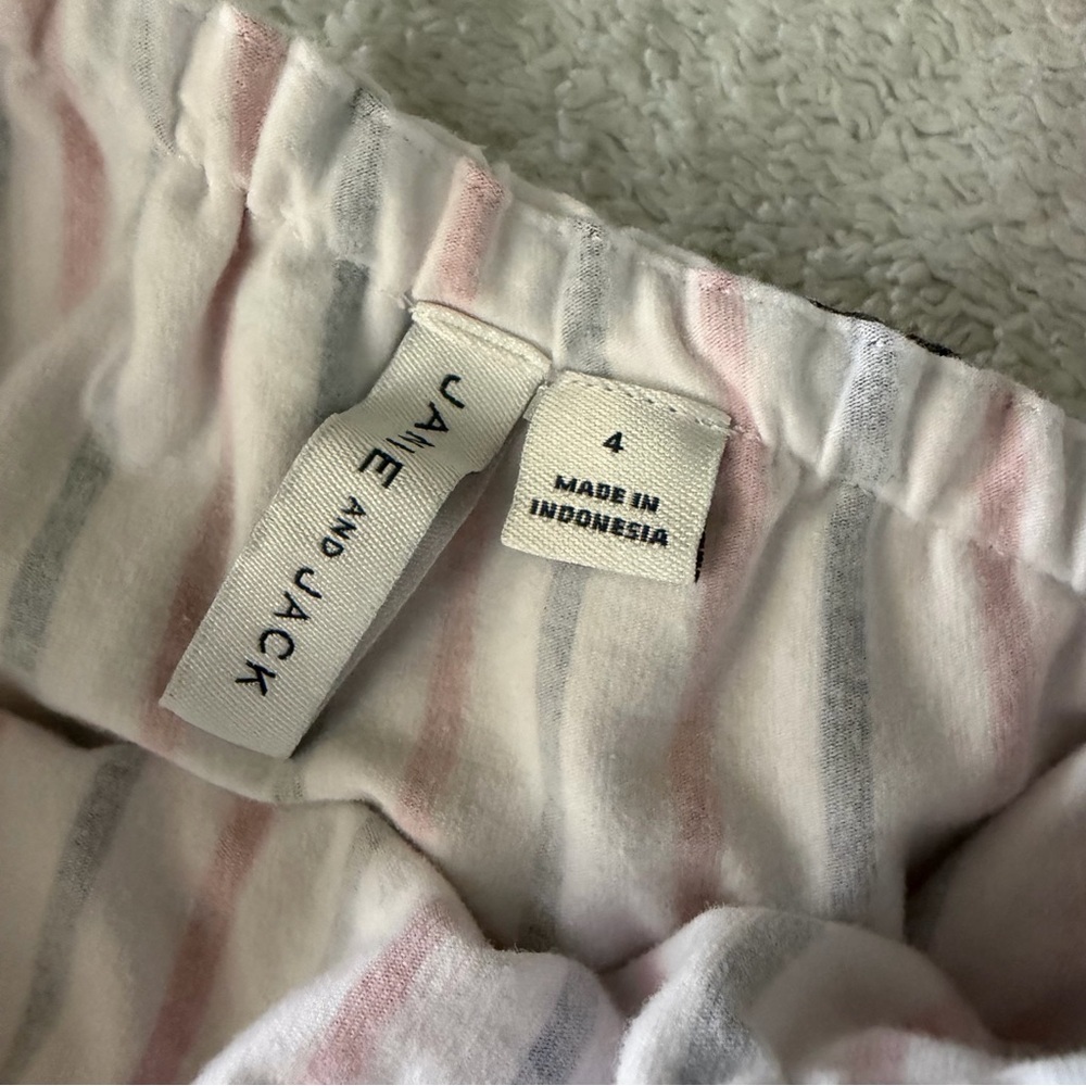 Janie and Jack | Red White & You Stripe Romper | 4 - Picture 6 of 12